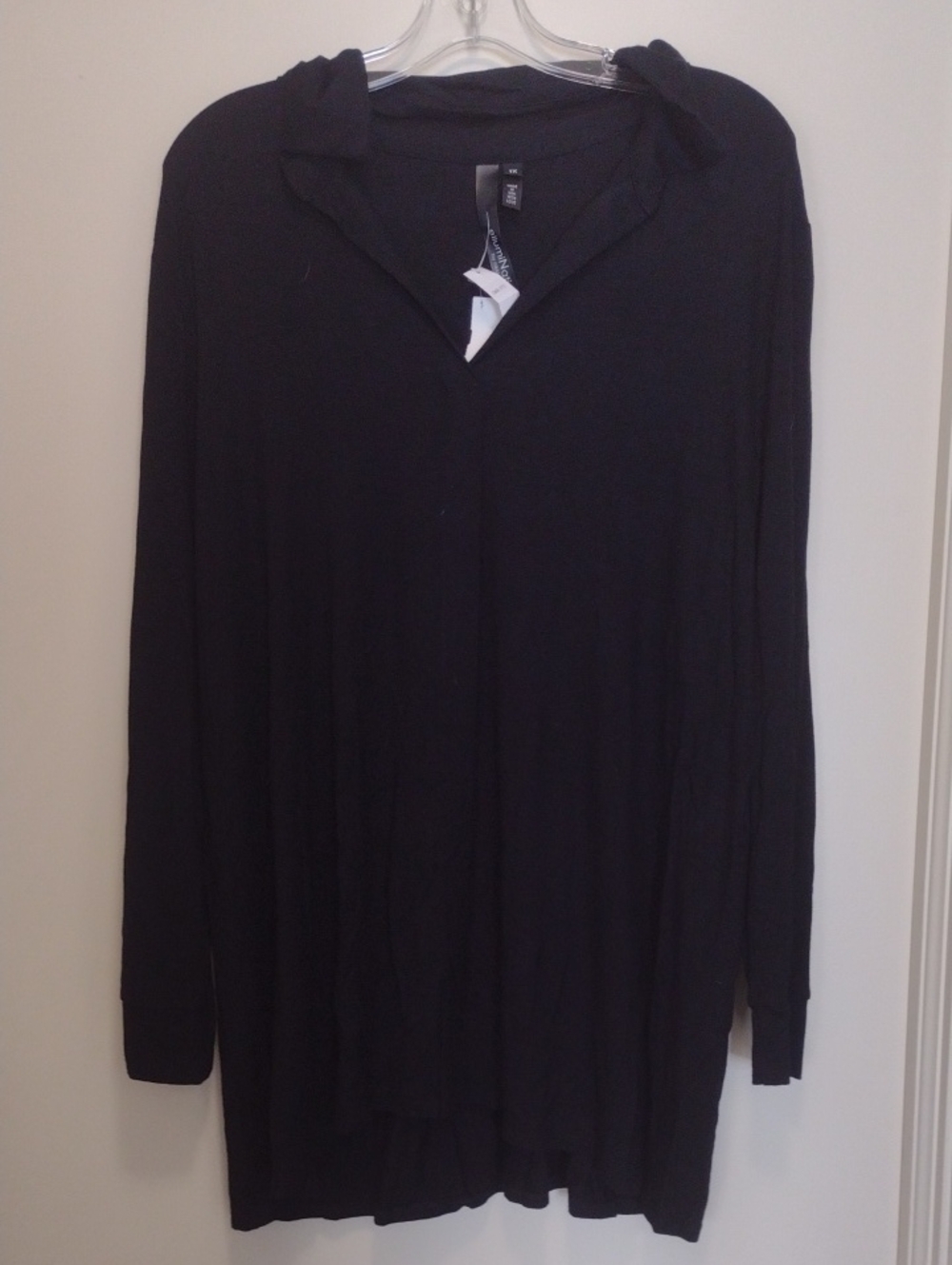 EllumiNation Long Black Cardigan (J793)